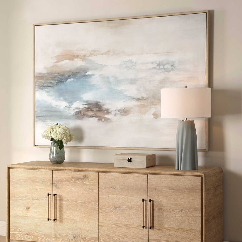 Uttermost Chasing Blue Coastal Canvas Art