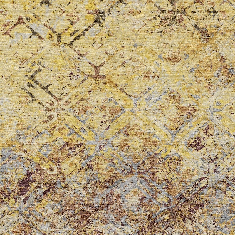 HomeRoots Geometric Transitional Rectangle Outdoor Rug