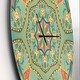 preview thumbnail 3 of 8, Designart 'Mandala Pinapple Ornament' Oversized Vintage Wall CLock