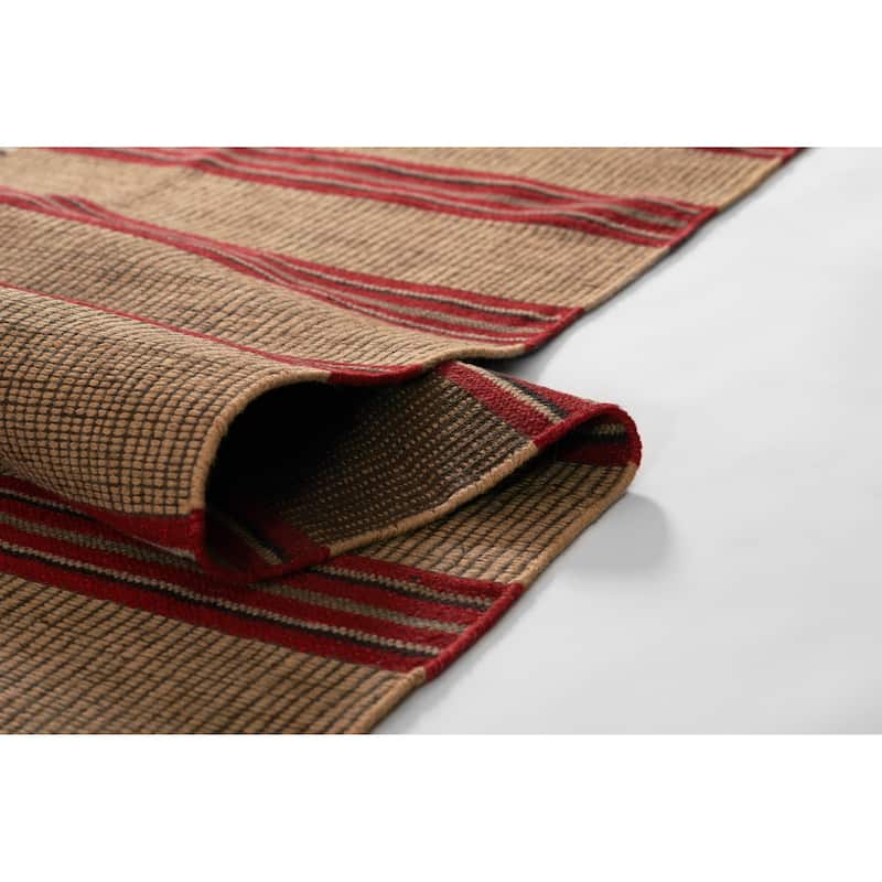 Momeni Adobe Hand Woven Wool and Jute Geometric Area Rug