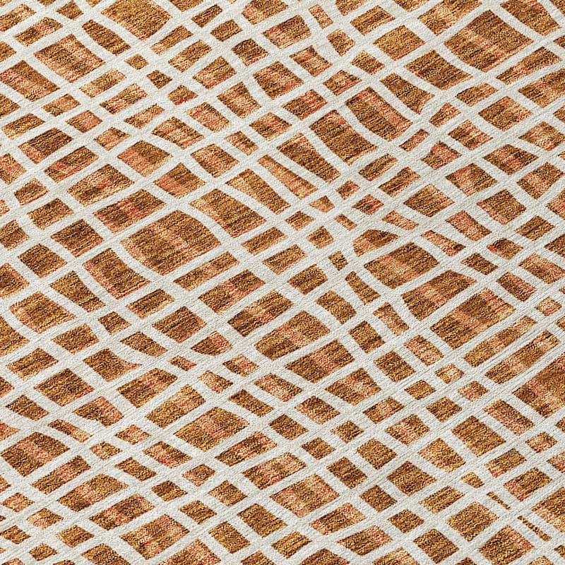 Machine Washable Indoor/ Outdoor Chantille Abstract Modern Rug