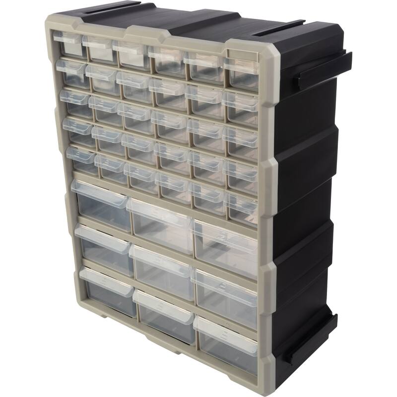 39Drawer Plastic Small Parts Organizer Desktop or Wall Storage