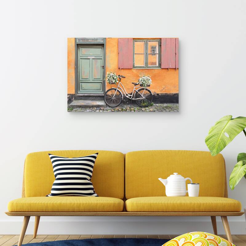 Paniers a Fleurs by Studio Arts Canvas Art Print