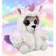 preview thumbnail 4 of 4, DolliBu Big Eye Wolf Unicorn Plush Stuffed Animal Toy with Outfit - 6.5 inches