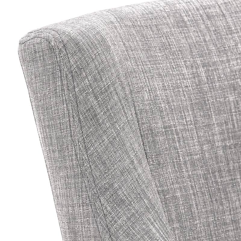 Voyager Button Tufted Slope Arm Linen Dining Chair (Set of 2) by iNSPIRE Q Artisan