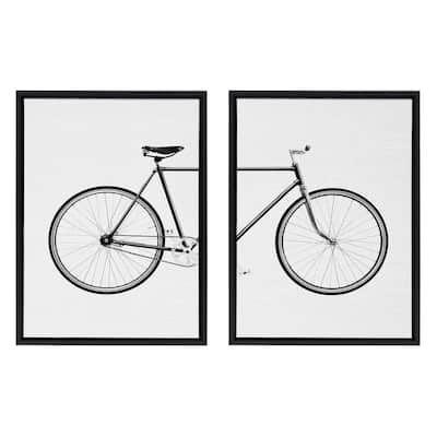 Kate and Laurel Sylvie Bicycle Canvas by Simon Te of Tai Prints