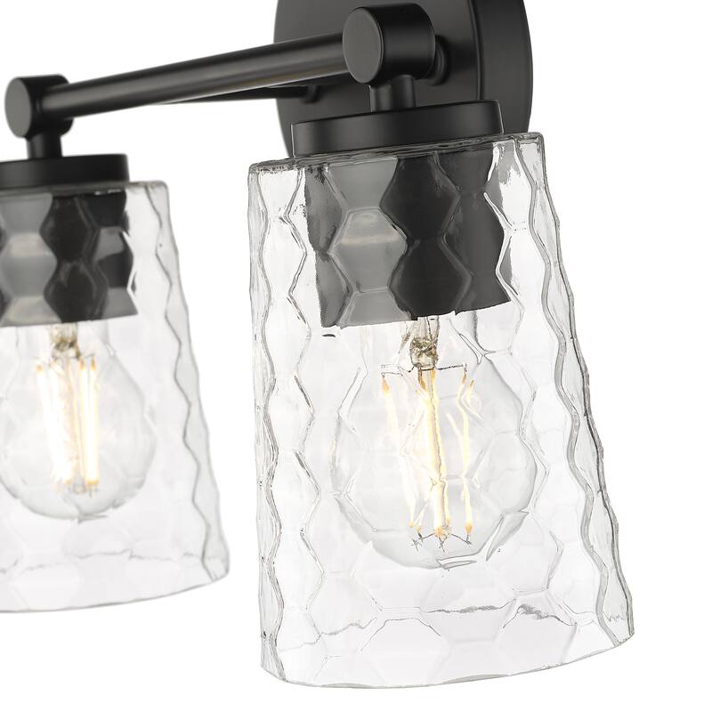Millennium Lighting Ashli 2/4 Light Vanity Light with Clear Honeycomb Glass Shades