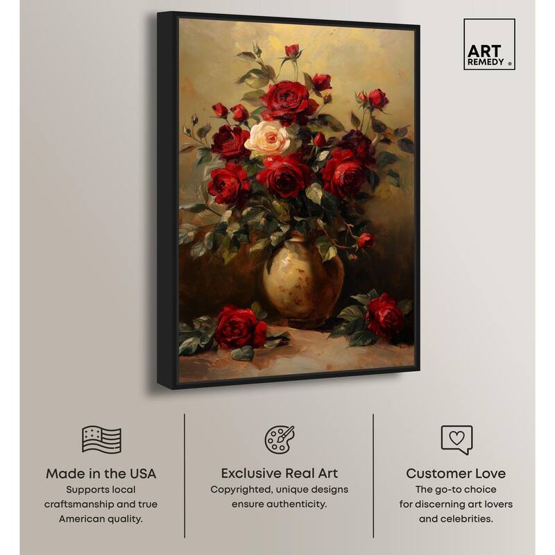 Lavish Lily Lament Canvas by Art Remedy