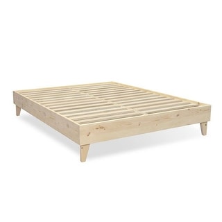 North American Pine Platform Bed