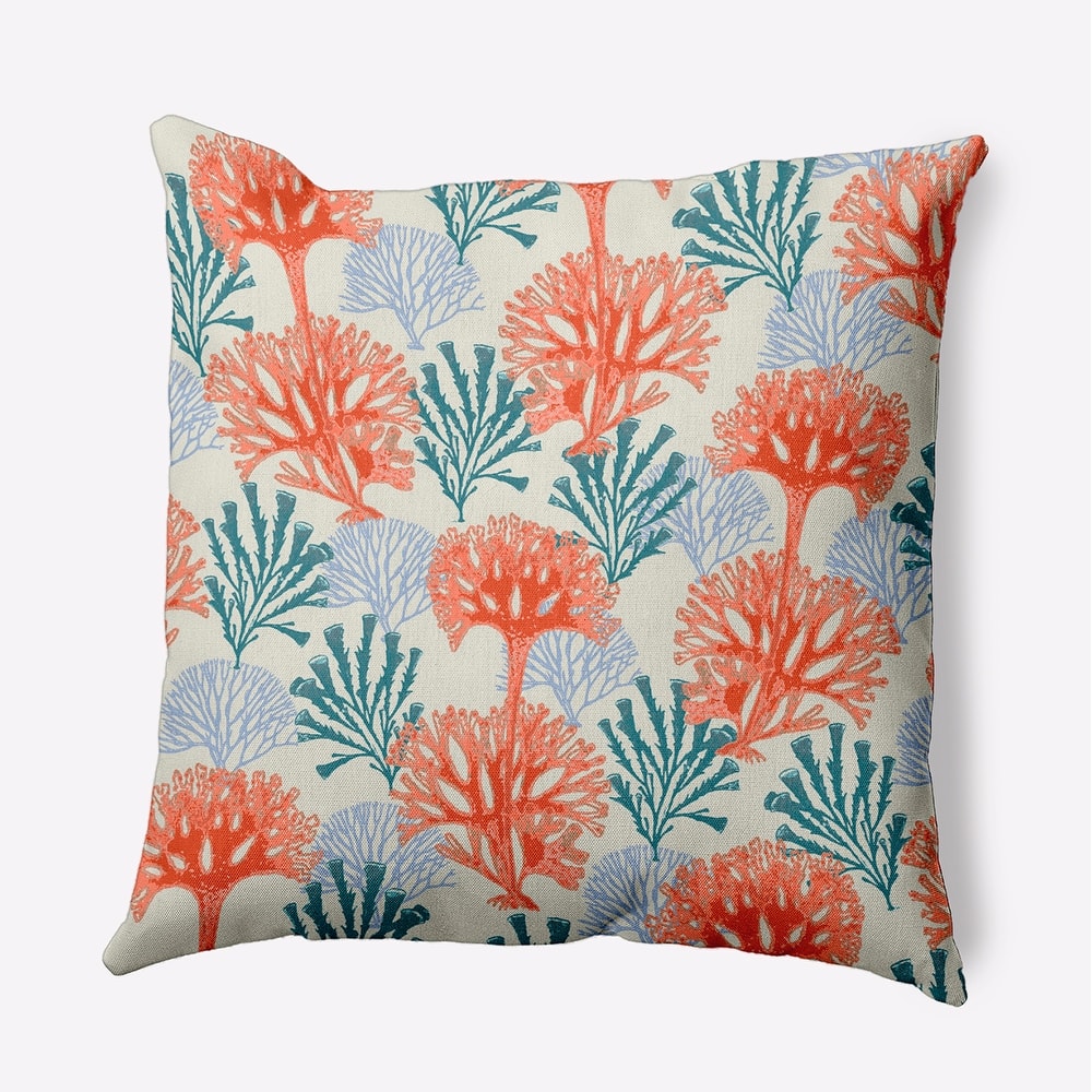 Blooms and Branches Indoor/Outdoor Throw Pillow