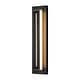 preview thumbnail 6 of 10, Calvin 1-Light Black LED IP54 Waterproof Aluminum Acrylic Outdoor Wall Light - 17.9 in. H x 4.7 in. W x 2 in. D