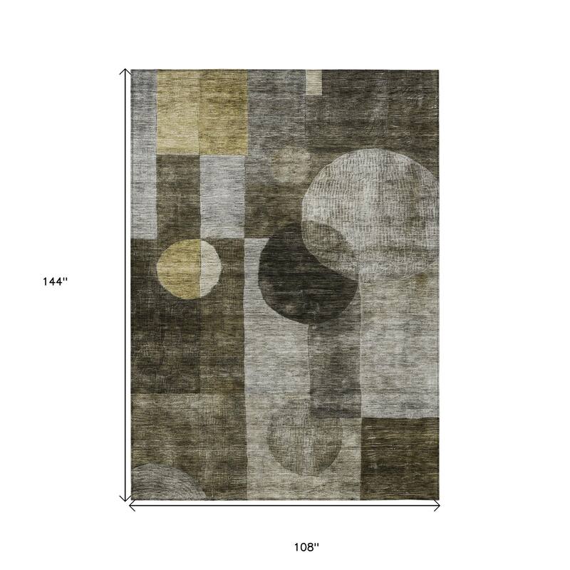 HomeRoots Geometric Transitional Rectangle Outdoor Rug