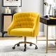preview thumbnail 26 of 109, Modern Velvet Tufted Office Chair with Gold Metal Base by HULALA HOME