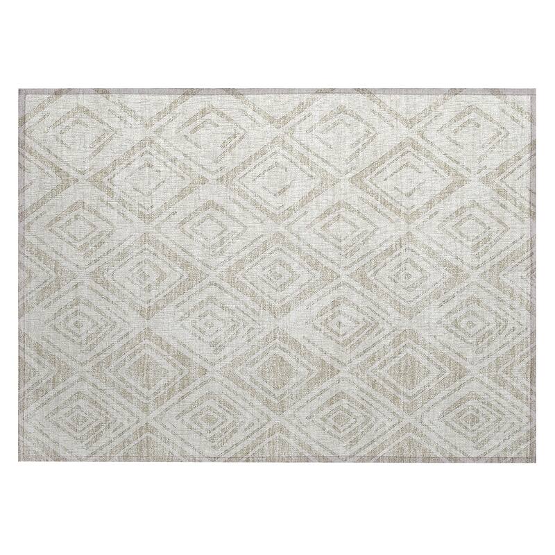 Machine Washable Indoor/ Outdoor Chantille Ombre Diamonds Rug