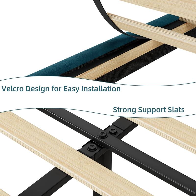 Bed Frame with Adjustable Headboard