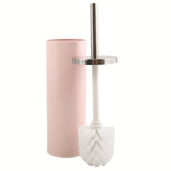 Toilet Brush And Holder MSV France Pastel Pink Metal