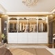 preview thumbnail 67 of 76, Kyrvo Freestanding Closet System with 3 Wooden Drawers ＆ Hanging Rod ＆ Storage Shelf, Modular Walk-in Closet Organizer Wardrobe Set of 4 - White