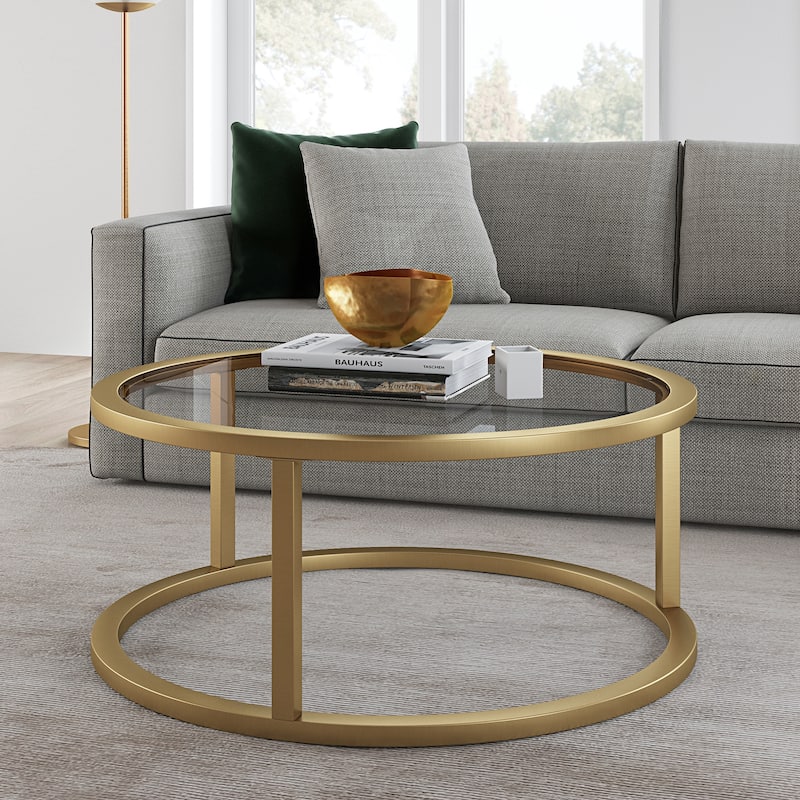 Parker 35" Wide Round Coffee Table