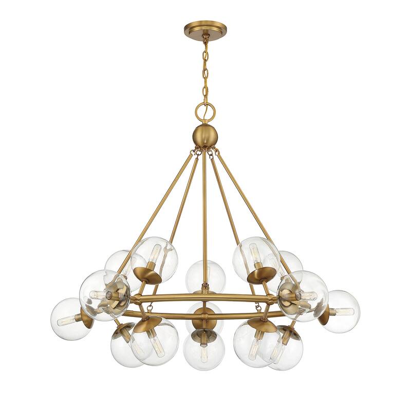 Savoy House 1-1932-15 Orion 15 Light 45" Wide Abstract Chandelier