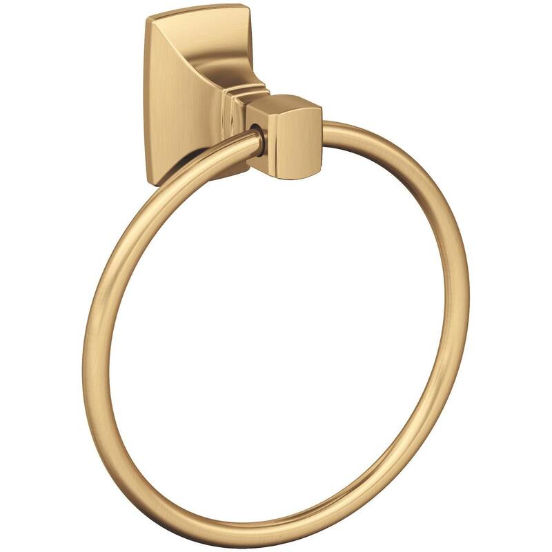 Amerock Highland Ridge 7-7/16" Wall Mounted Towel Ring - Champagne Bronze
