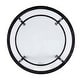 preview thumbnail 5 of 7, SEI Furniture Glenn Distressed Black Metal Round Side Table with Glass Top and Shelf
