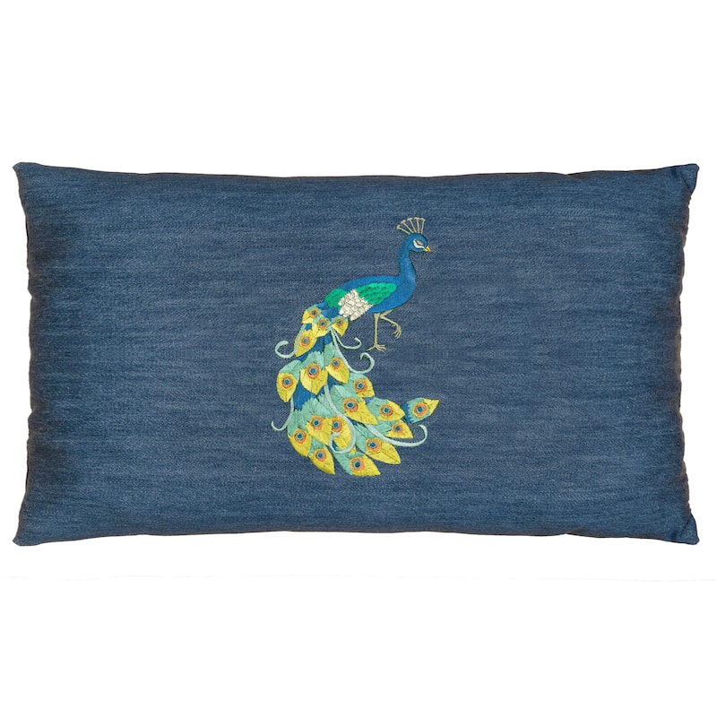 Authentic Hotel and Spa Denim Decorative Pillow Cover, 13" x 21" - Penelope