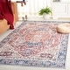 preview thumbnail 2 of 45, SAFAVIEH Arizona Ingund Machine Washable Slip Resistant Vintage Oriental Rug 3' x 5' - Red/Navy - Rectangle