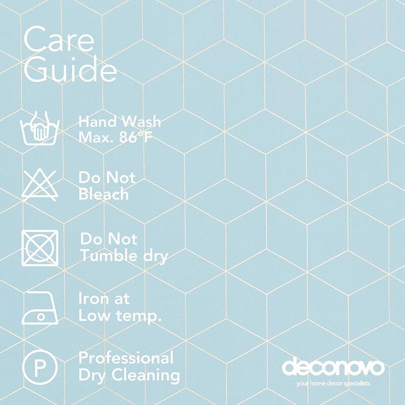 Deconovo Colorful Blackout Gold Honeycomb Curtains 42 Width(2 Panel)