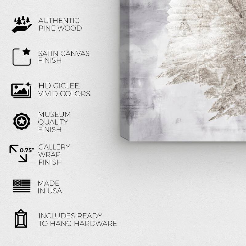 Wynwood Studio Canvas Fashion and Glam My Amethyst Wings White and Modern & Contemporary Wall Art Canvas Print
