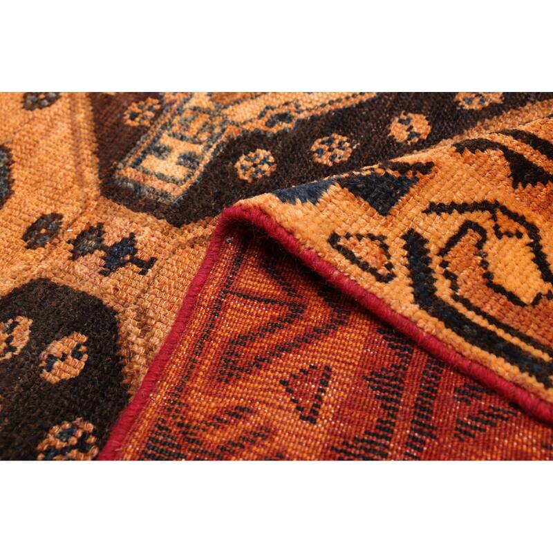 ECARPETGALLERY Hand-knotted Melis Vintage Copper Wool Rug - 5'3 x 7'9