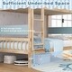 preview thumbnail 22 of 22, Costway Twin Over Twin Bunk Bed Solid Wood Bed Frame with Ladder