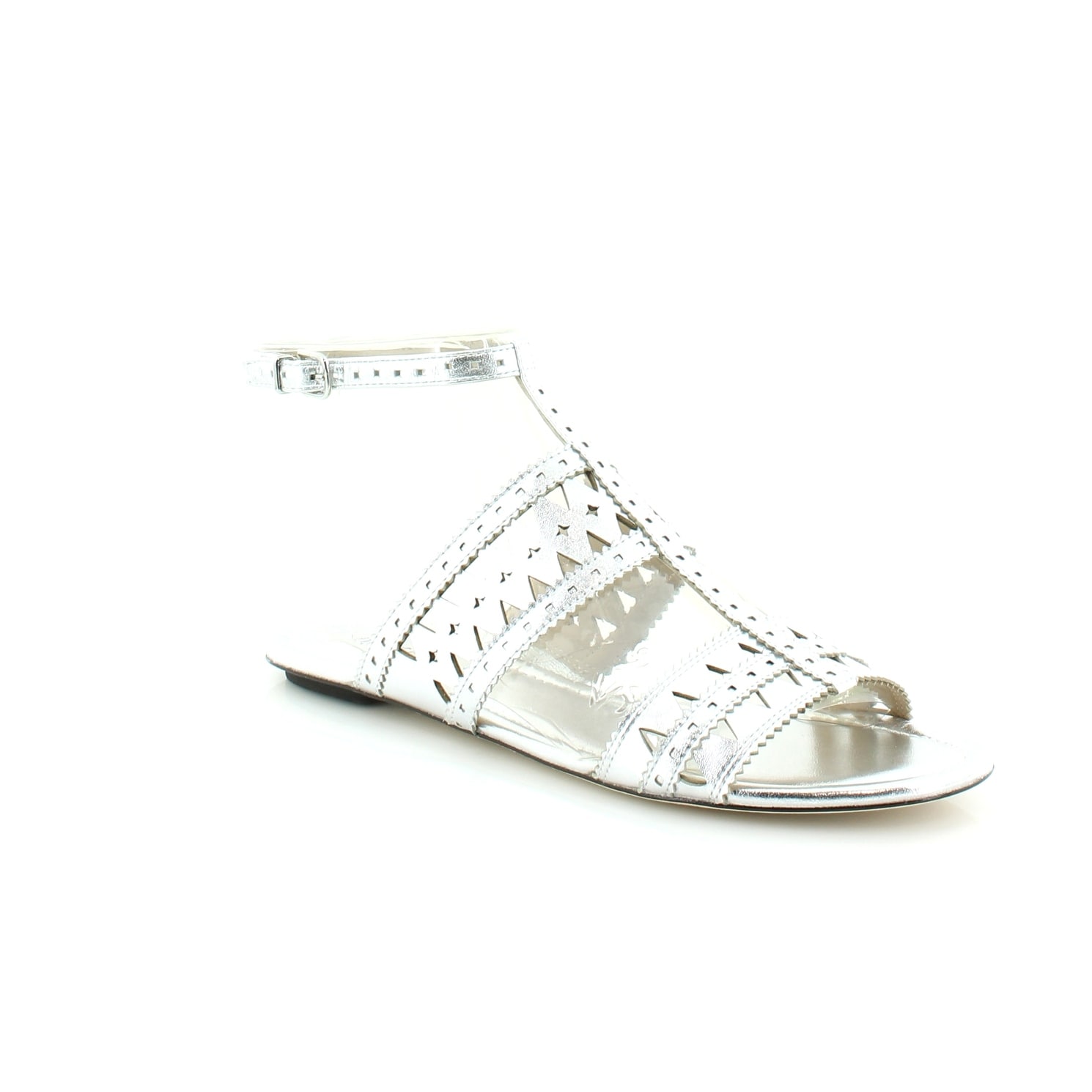 via spiga silver sandals
