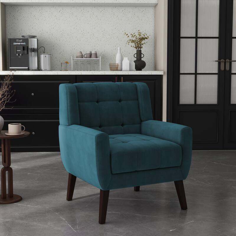 Tufted Upholstered Accent Armchair