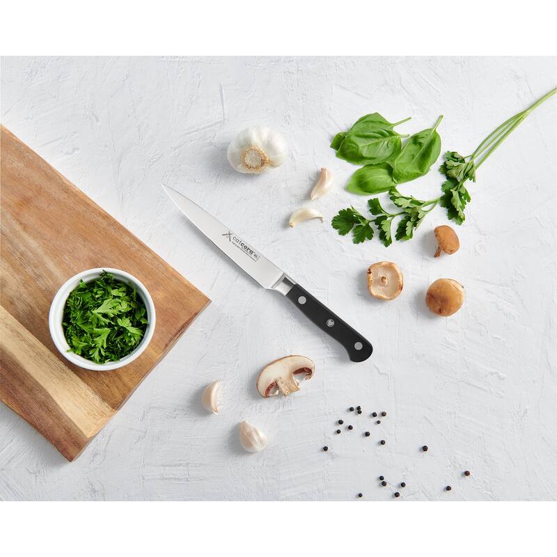 atCora Forged Utility Knife, Professional 6-Inch German Steel Blade, Ergonomic Triple-Rivet Handle, NSF-Certified Kitchen Knife