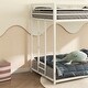 preview thumbnail 8 of 6, Sturdy Twin over Twin Bunk Bed Metal for Kids and Adult,Low Profile