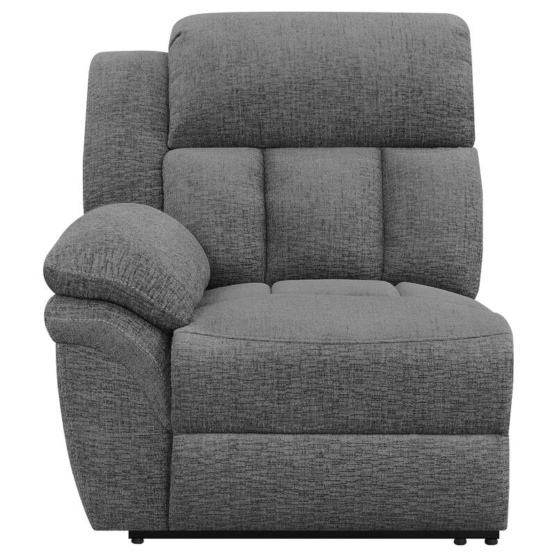 Bahrain Transitional Upholstered Loveseat Charcoal