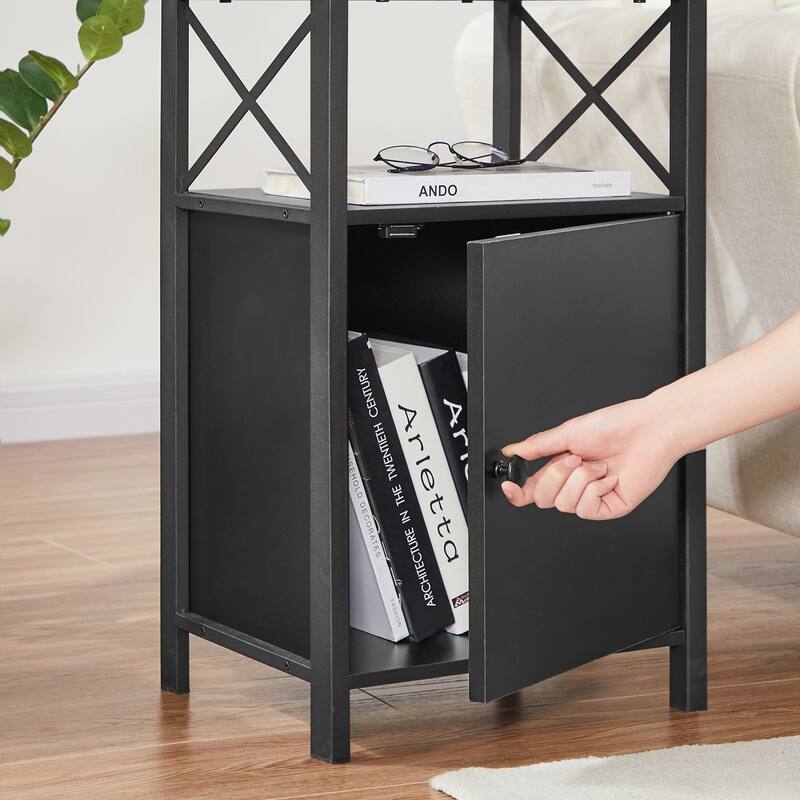 VECELO Modern Nightstands with Storage Cabinet, Nightstands Set of 2