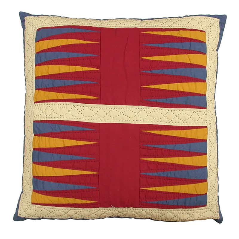Colonial Williamsburg 22" x 22" Backgammon Quilted Pillow
