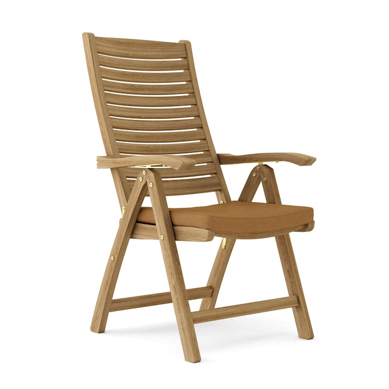 Carina Teak Outdoor Reclining Dining Chair - N/A