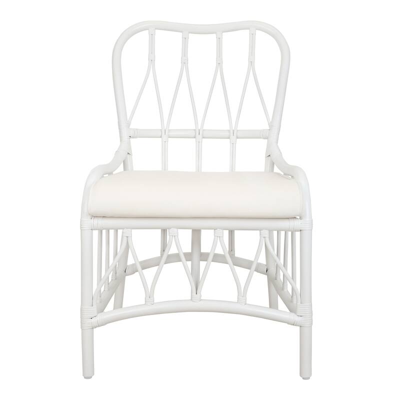 NPD Furniture Ayanna Modern Bohemian Rattan Dining Chair