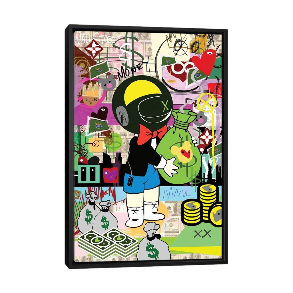 iCanvas "Millionaire Love" by Gabriel Cozzarelli Framed Canvas Print