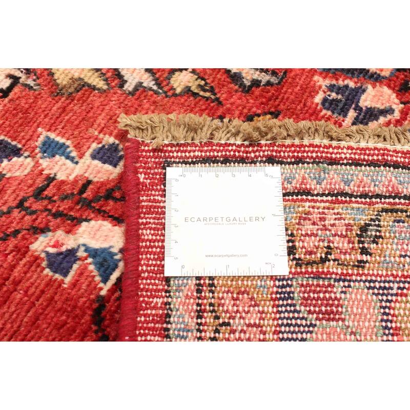 ECARPETGALLERY Hand-knotted Andelz Red Wool Rug - 3'10 x 7'4