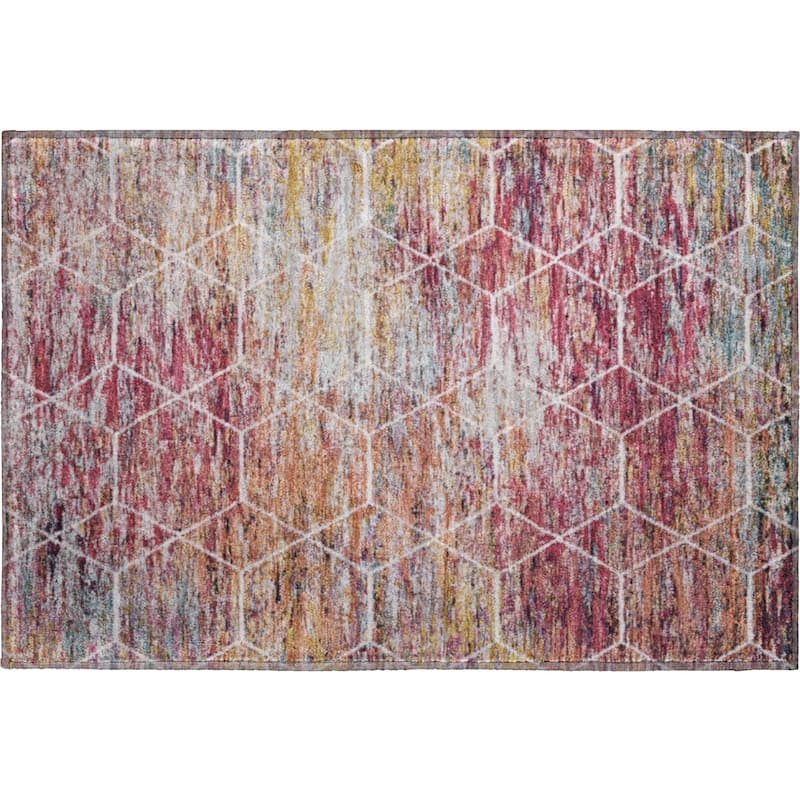 Premium Washable Super Soft Geo Abstract Mayfield Rug