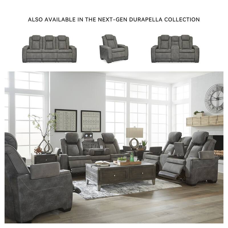 Next-Gen DuraPella Power Recliner with Adjustable Headrest