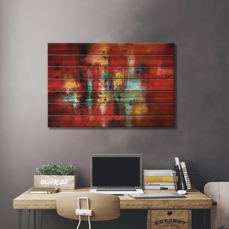 Let It Shine Through Print On Wood by Christopher Lyter - Multi-Color