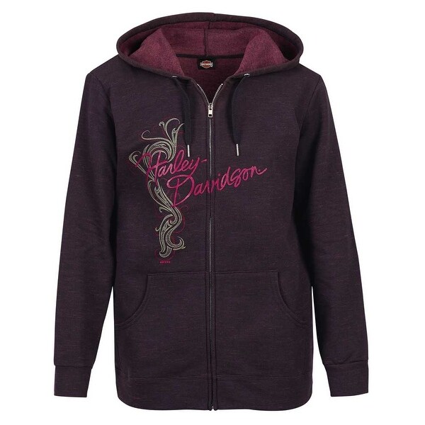 harley davidson zip up hoodie womens