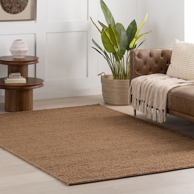 Nuloom Thellia Textured Flatweave Shag Rug