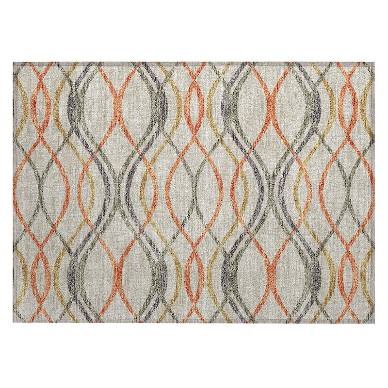 Machine Washable Indoor/ Outdoor Chantille Contempo Deco Rug