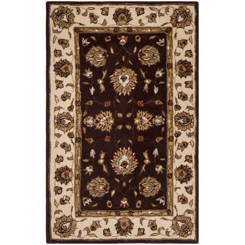 SAFAVIEH Handmade Total Performance Felisha Oriental Rug - 3' x 5' - Brown/Ivory