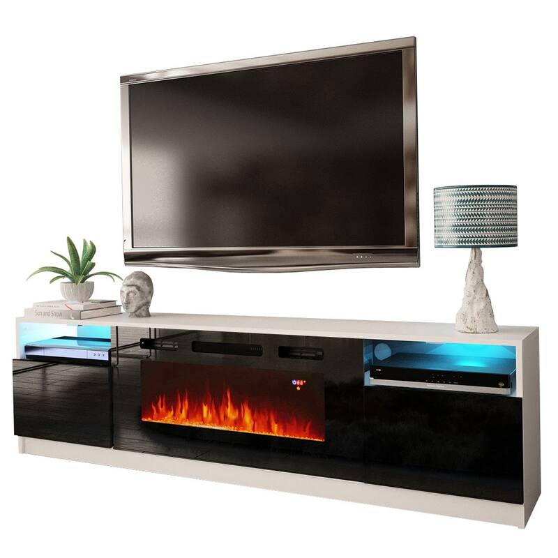 Strick & Bolton Amsden Electric Fireplace TV Stand